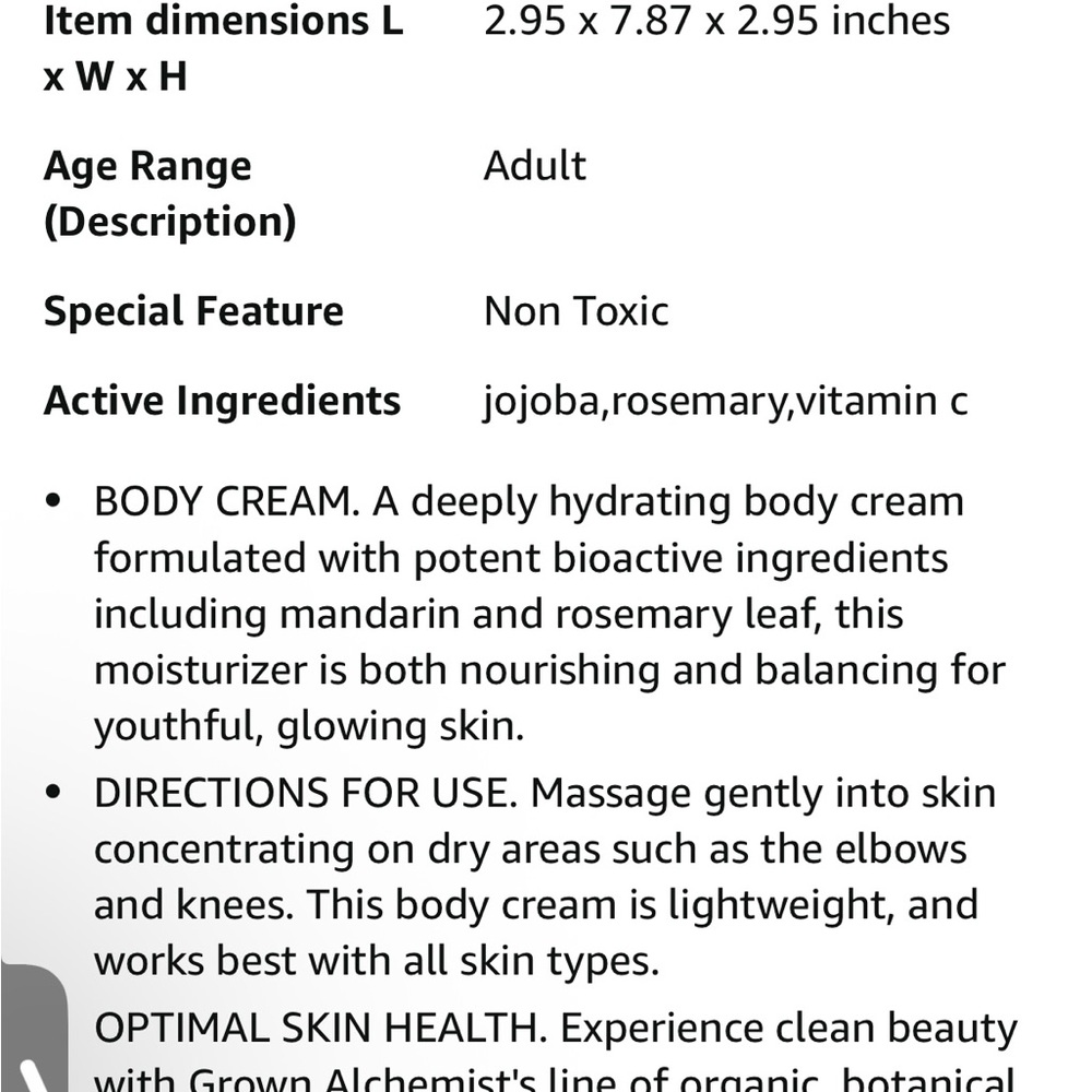 Grown Alchemist NEW Restorative Body Cream Moisturizer - Picture 3 of 6